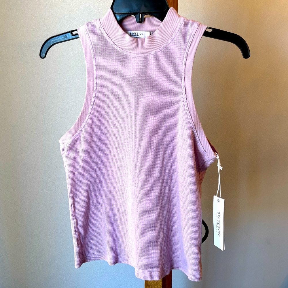 New Stateside Thermal Slub Tank Lilac